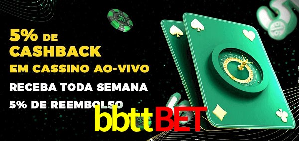 Promoções do cassino ao Vivo bbttbet